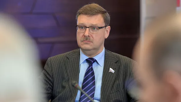Председатель комитета Совета Федерации РФ по международным делам Константин Косачев  на заседании в Москве - Sputnik 日本