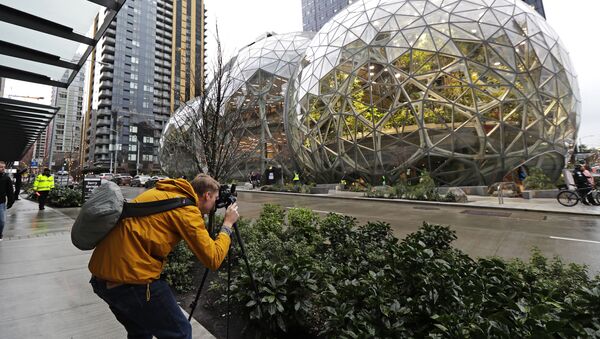 Офисное здание Сферы компании Amazon в Сиэтле, Вашингтон - Sputnik 日本