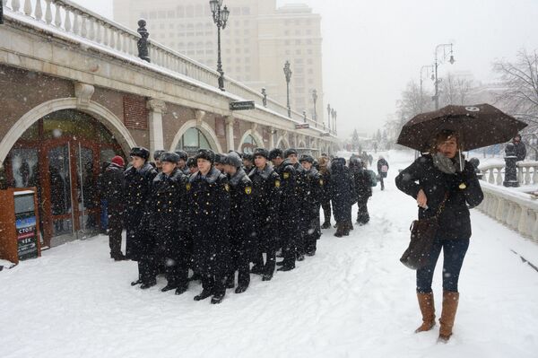 大統領連隊の兵士たち　モスクワのマネージ広場 - Sputnik 日本