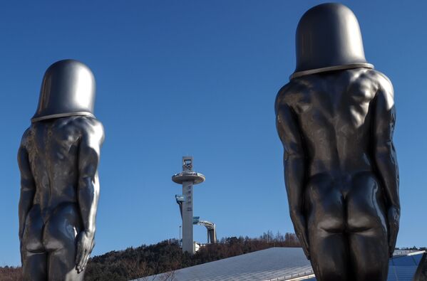 平昌にある五輪公園に設置された彫刻 - Sputnik 日本