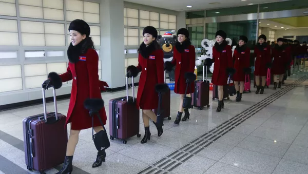北朝鮮の女性応援団が平昌五輪をびっくりさせた【写真・動画】