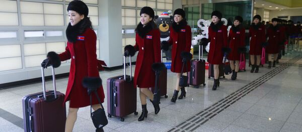 北朝鮮の女性応援団が平昌五輪をびっくりさせた【写真・動画】 北朝鮮の女性応援団が平昌五輪をびっくりさせた【写真・動画】 - Sputnik 日本