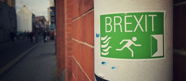 Sign supporting a British exit from the EU Sign supporting a British exit from the EU - Sputnik 日本