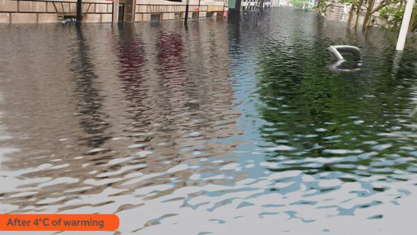 Как бы выглядел Нью-Йорк после затопления в результате глобального потепления - Sputnik 日本