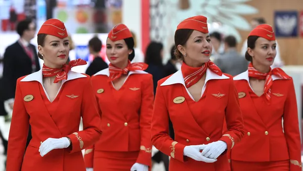 ロシア航空会社「アエロフロート」の客室乗務員　ソチ - Sputnik 日本