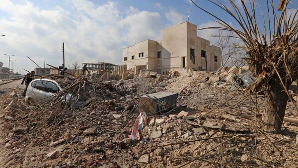 シリアダマスカス近郊で爆撃継続　犠牲者１０３１人に - Sputnik 日本