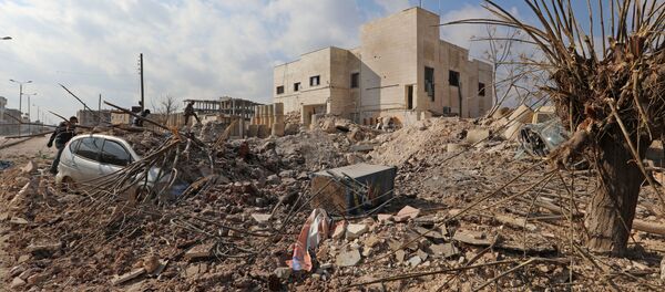 シリアダマスカス近郊で爆撃継続 犠牲者1031人に シリアダマスカス近郊で爆撃継続 犠牲者1031人に - Sputnik 日本