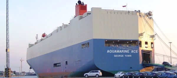 Грузовое судно компании Mitsui O.S.K. Lines Грузовое судно компании Mitsui O.S.K. Lines - Sputnik 日本