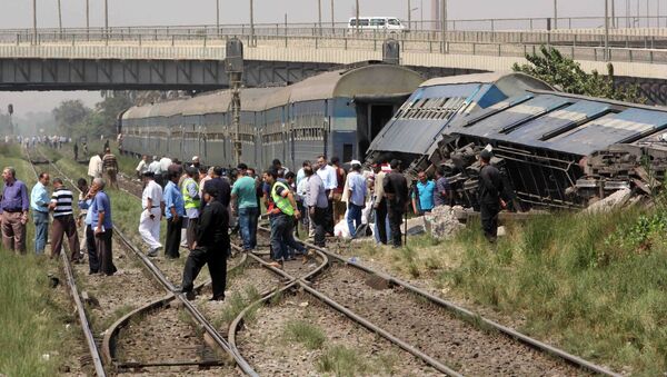 エジプト　鉄道脱線事故　100人超がケガ - Sputnik 日本