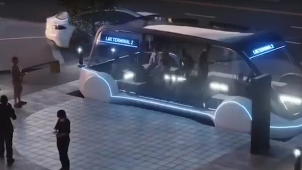 Концепт подземного скоростного электробуса от Илона Маска - Sputnik 日本