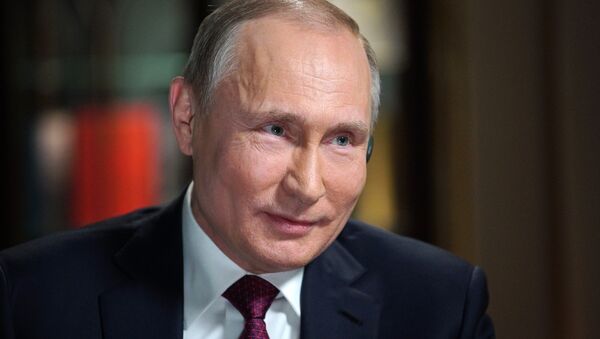 Президент РФ В. Путин дал интервью телеканалу Эн-би-си - Sputnik 日本