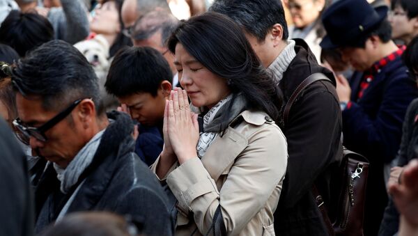 日本、東日本大震災から７年　黙祷をささげる - Sputnik 日本