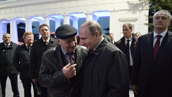 １４日、プーチン大統領は２０１４年３月１６日に行われたクリミアの地位に関する住民投票から４周年を前にクリミアを訪れた。 - Sputnik 日本