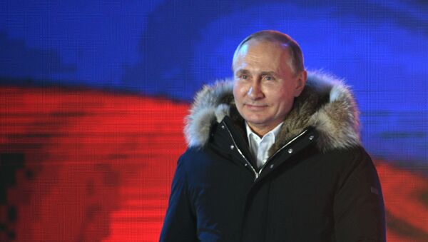 開票率８０％時点の中央選挙管理委員会のデータによると、プーチン大統領の得票率は ７６．１８％。 - Sputnik 日本