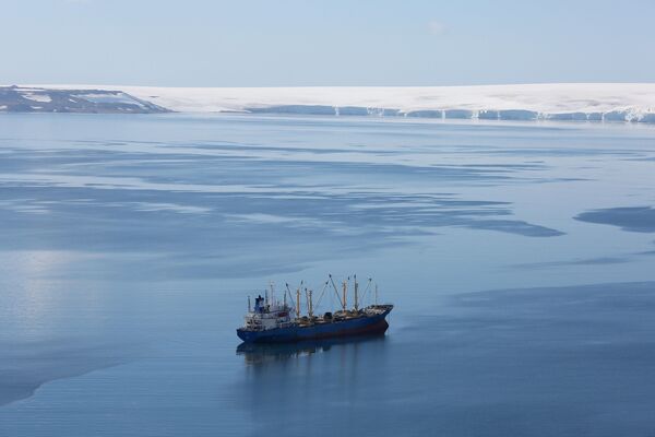 南極ハーフムーン島沖の漁船 - Sputnik 日本