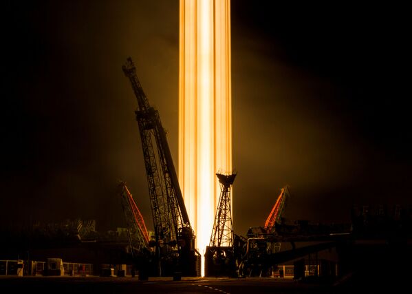 カザフスタンのバイコヌール宇宙基地から打ち上げられる「ソユーズＭＳ－０８」 - Sputnik 日本