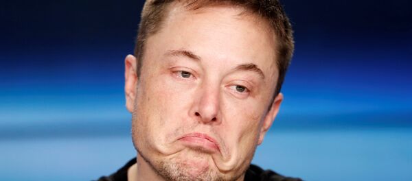 Elon Musk, el ejecutivo de Tesla Motors y SpaceX, en una conferencia de prensa el 6 de febrero de 2018. Elon Musk, el ejecutivo de Tesla Motors y SpaceX, en una conferencia de prensa el 6 de febrero de 2018. - Sputnik 日本