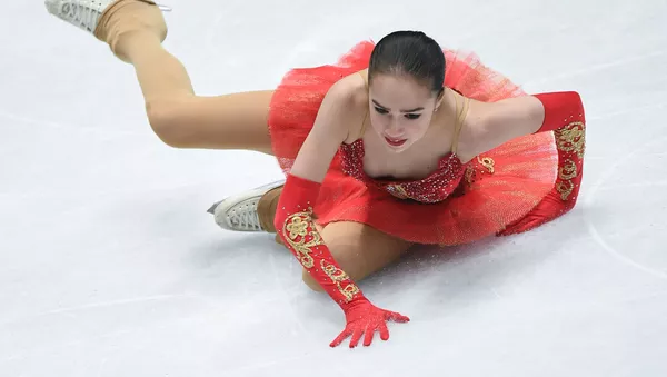 Россиянка Алина Загитова во врмея произвольной программы на чемпионате мира по фигурному катанию в Милане - Sputnik 日本
