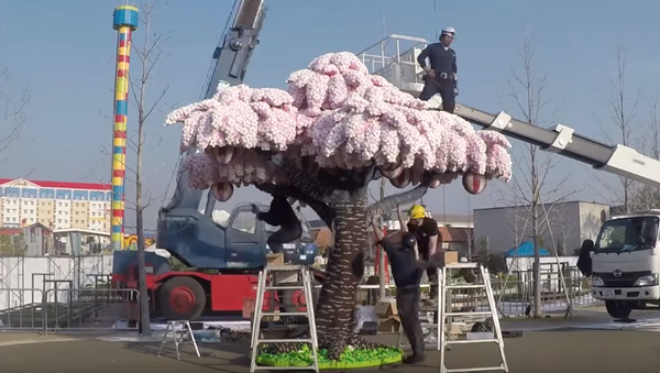 「レゴブロックで作られた最大の桜の木」がギネスに認定される - Sputnik 日本