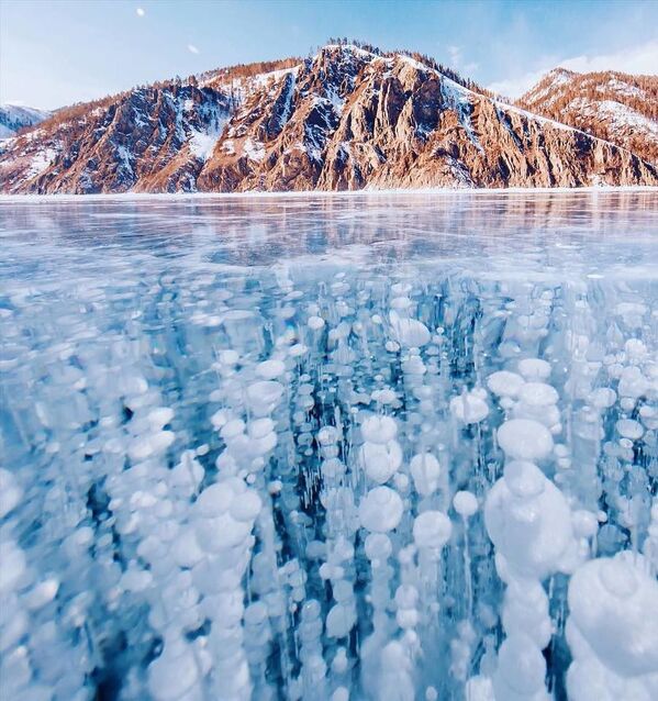 凍結したバイカル湖の景色 - Sputnik 日本