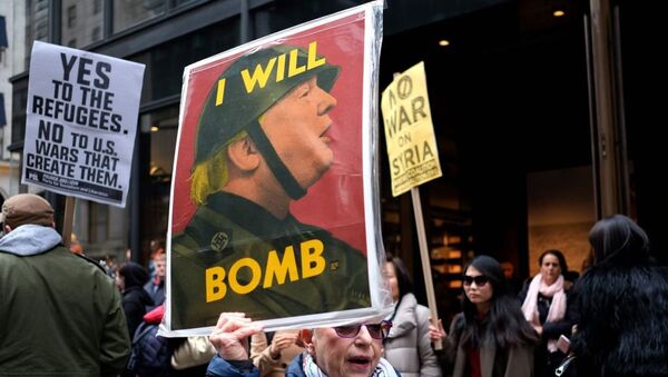 米国の平和主義者ら　トランプ氏のシリア攻撃への抗議行動を表明 - Sputnik 日本