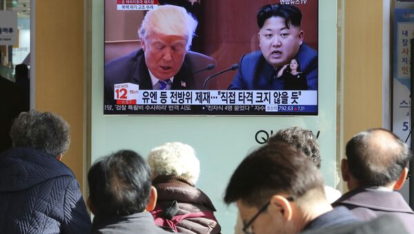 Donald Trump et Kim Jong Un - Sputnik 日本