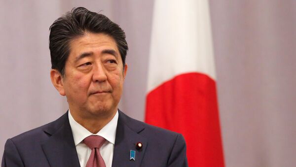 Japanese Prime Minister Shinzo Abe addresses media following a meeting with President-elect Donald Trump in Manhattan, New York, U.S. - Sputnik 日本