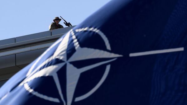 Вооруженная охрана на крыше во время саммита НАТО в Брюсселе - Sputnik 日本