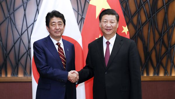 日本の安倍晋三首相と国の習近平国家主席（アーカイブ写真） - Sputnik 日本