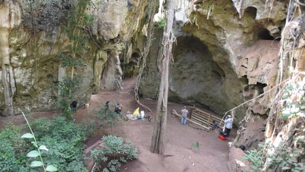 Археологические раскопки в пещере Панга-йа-Саиди, Кения - Sputnik 日本