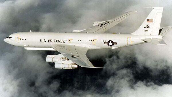 Un avión militar estadounidense Grumman E-8 Joint STARS (archivo) - Sputnik 日本