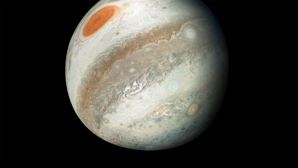 Снимок Юпитера, сделанный зондом Juno - Sputnik 日本