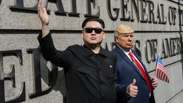 Los dobles de Kim Jong-un y Donald Trump - Sputnik 日本