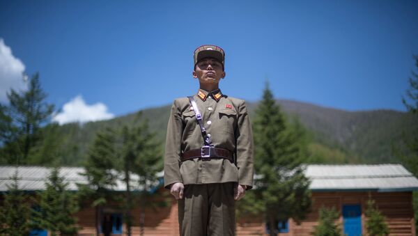 Военнослужащий на ядерном полигоне Пхунгери на севере КНДР - Sputnik 日本