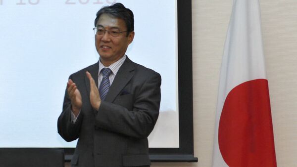 Глава японской национальной корпорацией по нефти, газу и металлу Тэцухиро Хосоно. Архивное фото - Sputnik 日本