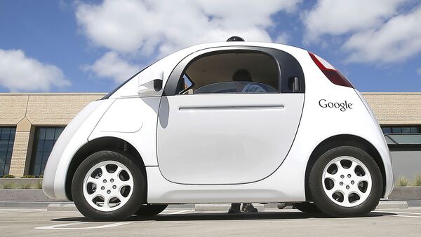 Беспилотный автомобиль Google в Маунтин-Вью, штат Калифорния - Sputnik 日本