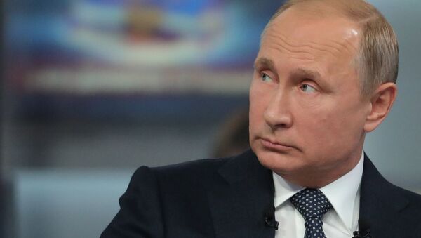 La 16 'Línea directa' con Vladímir Putin - Sputnik 日本