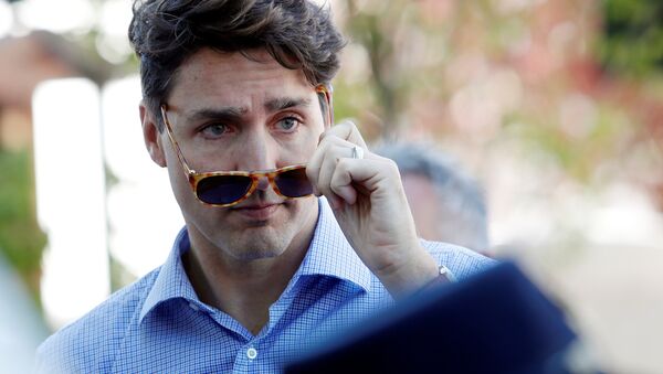 カナダ首相、G7首脳会談記者会見で偽眉毛を使用？ - Sputnik 日本