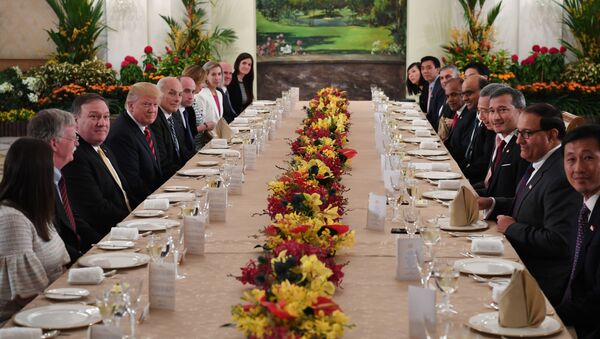 トランプ米大統領とシンガポールのリー・シェンロン首相 - Sputnik 日本