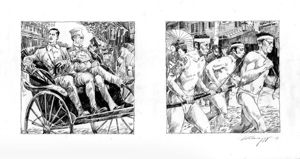 「ダイヤモンドの馬車」第二部の挿絵 画:イーゴリ・サクロフ氏 「ダイヤモンドの馬車」第二部の挿絵 画:イーゴリ・サクロフ氏 - Sputnik 日本
