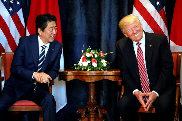 安倍首相とトランプ大統領 安倍首相とトランプ大統領 - Sputnik 日本