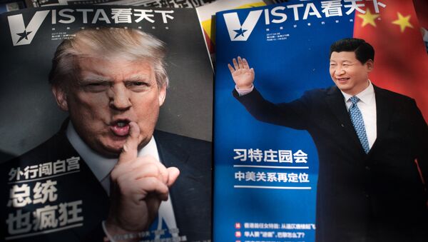 Los presidentes de China y EEUU, Xi Jinping y Donald Trump - Sputnik 日本