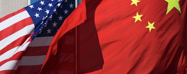 中国と米国の旗 - Sputnik 日本