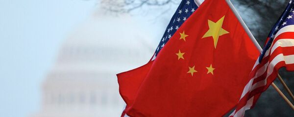 中国と米国の旗（アーカイブ写真） - Sputnik 日本