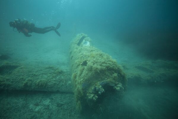 海底に横たわるP-47の破片 - Sputnik 日本