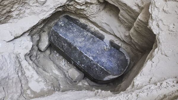 エジプトで謎の黒い石棺が発見 - Sputnik 日本