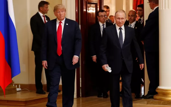 プーチン、トランプ両大統領が会談を総括した共同記者会見 プーチン、トランプ両大統領が会談を総括した共同記者会見 - Sputnik 日本