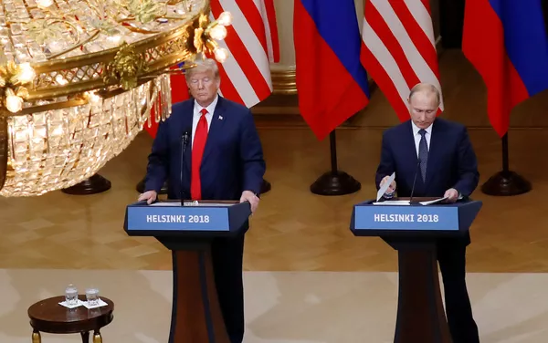 プーチン、トランプ両大統領が会談を総括した共同記者会見 プーチン、トランプ両大統領が会談を総括した共同記者会見 - Sputnik 日本