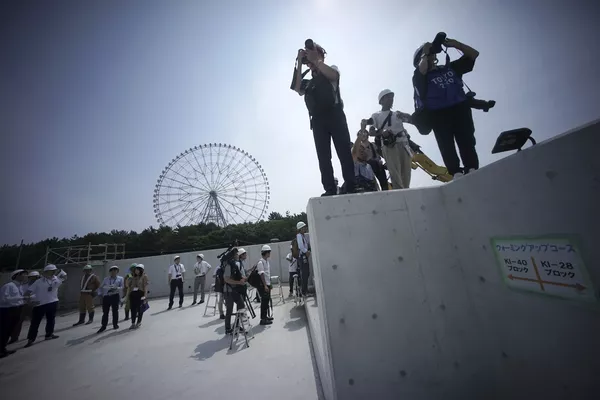 2020年の東京五輪開催場所を巡るプレス・ツアーに参加する記者ら 2020年の東京五輪開催場所を巡るプレス・ツアーに参加する記者ら - Sputnik 日本