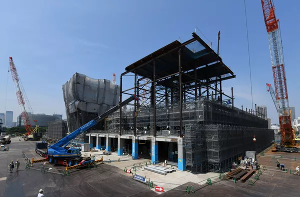 東京2020の五輪施設に囲まれた有明アリーナの建設現場 東京2020の五輪施設に囲まれた有明アリーナの建設現場 - Sputnik 日本